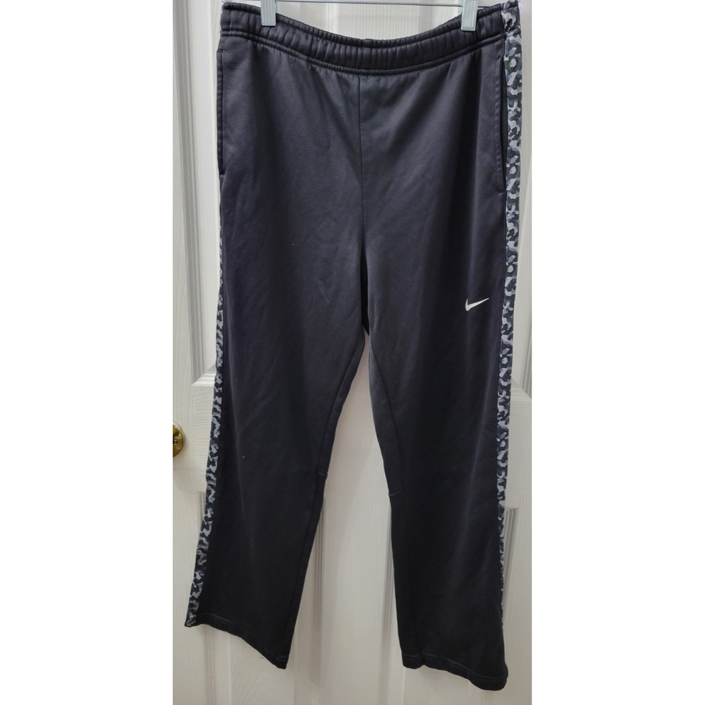Nike Therma-Fit Womens Size XL Joggers Sweatpants Black with Camo Accents EUC